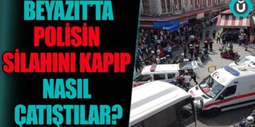 Beyazıt’taki çatışmadan ilk görüntüler! Polisin silahını alıp böyle ateş etti…