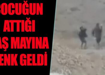 Çocuğun attığı taş mayına denk geldi, ölümden döndüler
