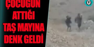 Çocuğun attığı taş mayına denk geldi, ölümden döndüler