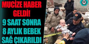 Mucize Haber Geldi | Depremden 9 saat sonra 8 aylık bebek enkazdan sağ çıkarıldı
