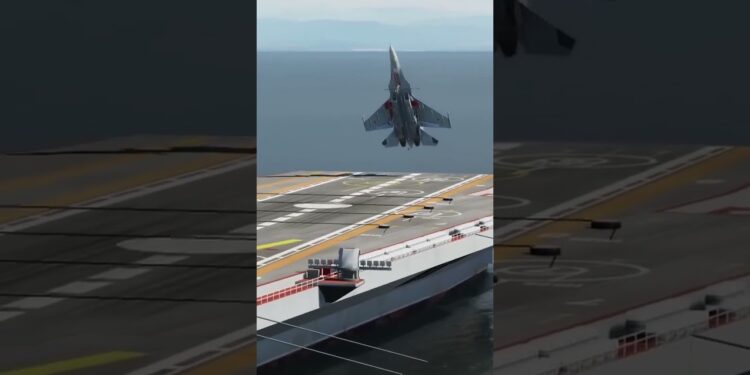 SU-33 Jetinden Dikey iniş